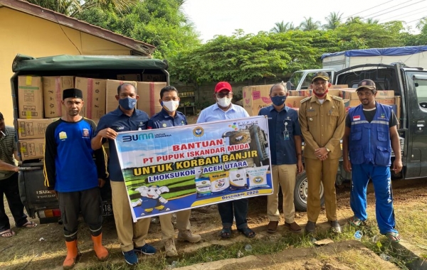 PT PIM Bantu Korban Banjir Aceh Utara